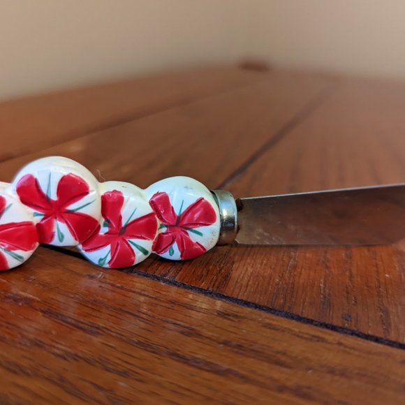 Bundle of 2 Holiday Butter/Cheese Stainless Steel Spreaders Snowman & Peppermint - Picture 8 of 8